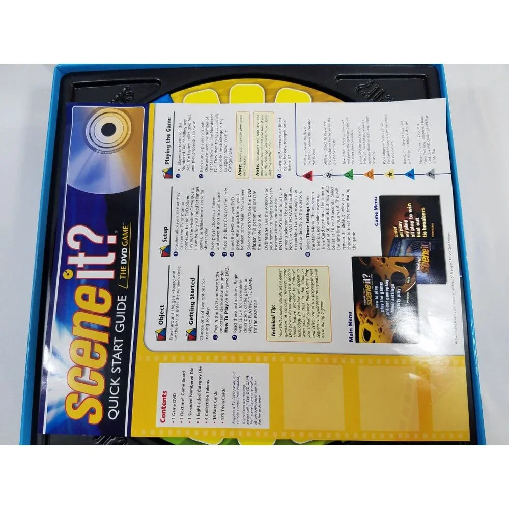 Scene It '80s Deluxe Edition DVD Trivia Game 2009 Complete Board Game